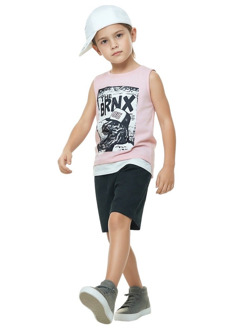 WiNi BEE Toddler Tank Top - Sleeveless Shirt with Dinosaur Print for Kids 2-6 Years, Unisex Summer Graphic Tee for Boys Girls - Image 2